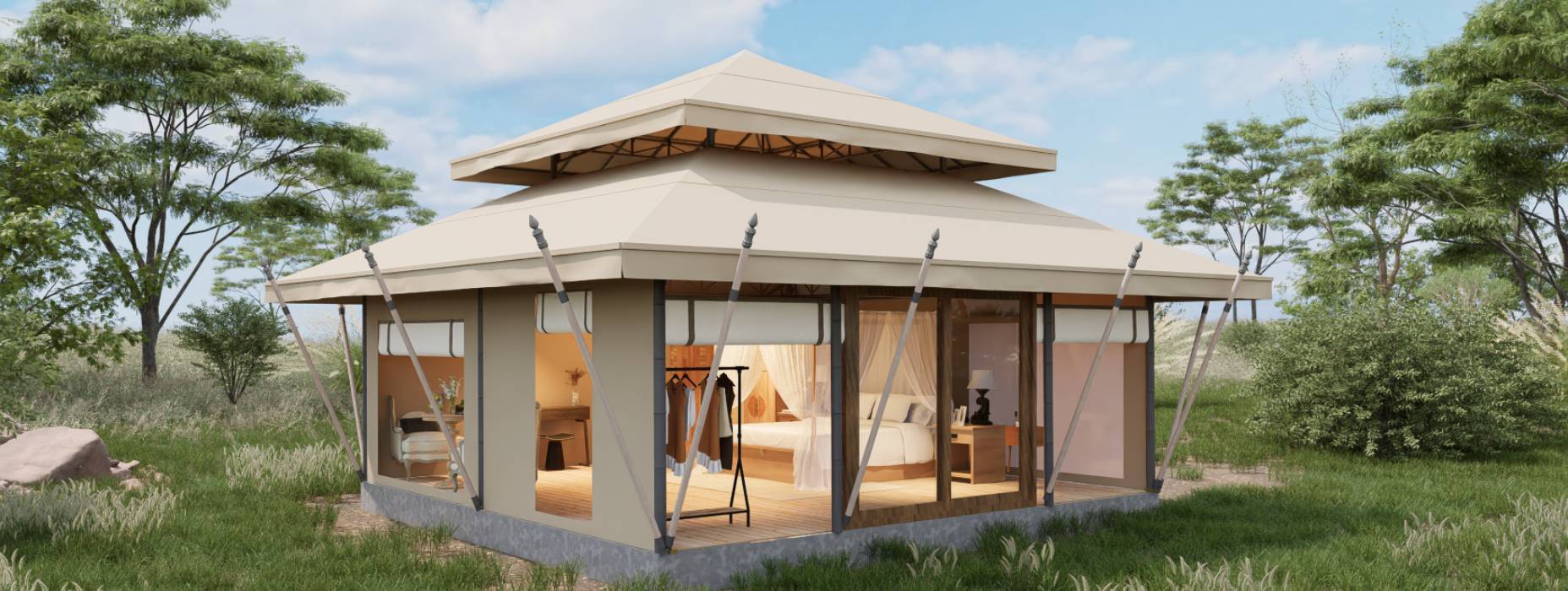 铁岭户外野奢帐篷